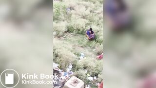 Desi aunty caught pooping