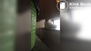 Girl Chinese pooping pis toilet JA_10