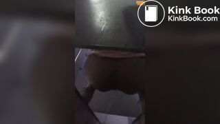 Girl Chinese pooping pis toilet JA_10