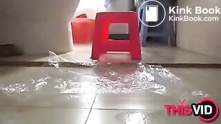 Chinese Girl Grinds Shit into Panties