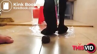 Chinese Girl Grinds Shit into Panties