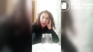 Spanish milf packs her shit for shipping