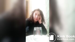 Spanish milf packs her shit for shipping