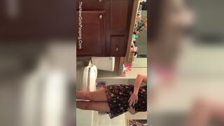 Girl pooping on toilet - video 32