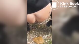 Woman has diarrhea in public parking lot