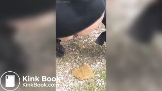 Woman has diarrhea in public parking lot