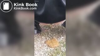 Woman has diarrhea in public parking lot