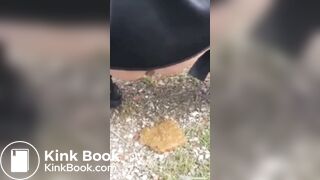 Woman has diarrhea in public parking lot