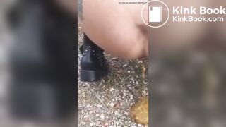 Woman has diarrhea in public parking lot