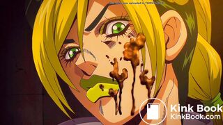 Jolyne gets poop thrown at her