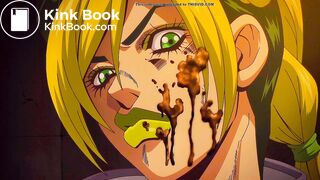 Jolyne gets poop thrown at her