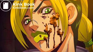 Jolyne gets poop thrown at her