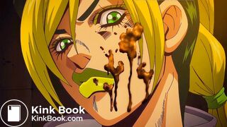 Jolyne gets poop thrown at her