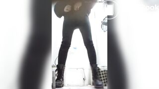 Chinese toilet peeing beauty