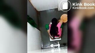 Indian beautiful girl hidden pooping