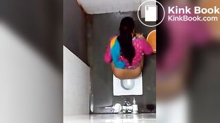 Indian beautiful girl hidden pooping