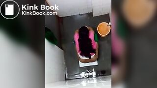 Indian beautiful girl hidden pooping
