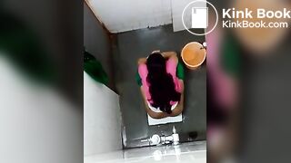 Indian beautiful girl hidden pooping