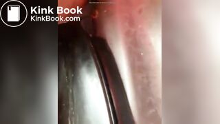 Licking old shit from Port poty