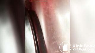 Licking old shit from Port poty