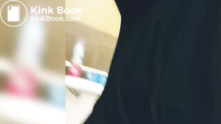 espresso diarrhea at work - sexy brunette
