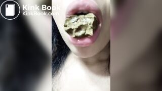 Girl sucking scat