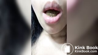 Girl sucking scat