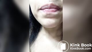 Girl sucking scat