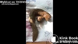 Cute girl living room dump