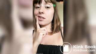 Strawberry holding and pooping