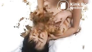 Japanese puke and scat lesbians