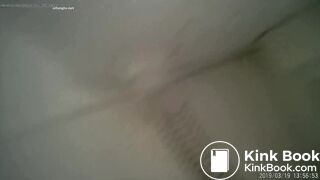 girl poop in public restroom