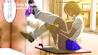 Girl's anal licking and pooping animation