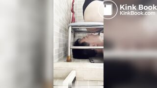 Chinese femdom十三姨马桶奴吃光黄金