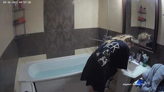 Woman pooping in Toilet 297
