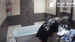 Woman pooping in Toilet 297