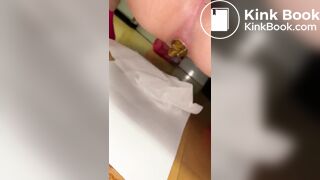 Close-up amateur scat video 5