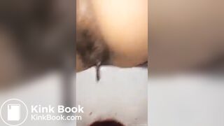 Amateur Indonesian girl squat pooping and show her boyf