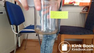 Girl packing poop for me