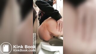 Pooping in a public bathroom