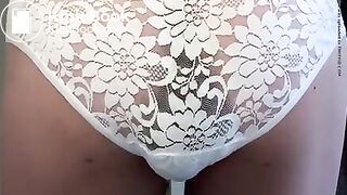 Sheer White Panty Poop