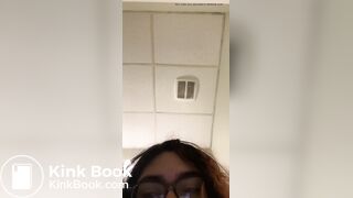 Hispanic girl loose & plops