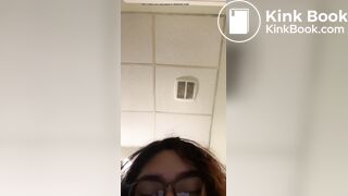 Hispanic girl loose & plops