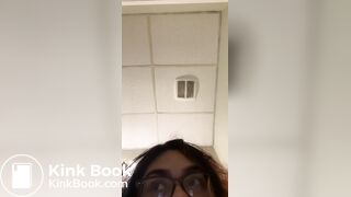 Hispanic girl loose & plops