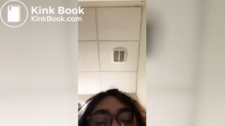 Hispanic girl loose & plops