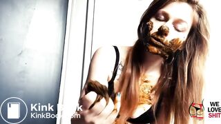 PantyPoop and stuff mouth full of shit