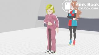 DBZ 18 and 21 wet and mess themselves