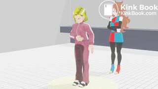 DBZ 18 and 21 wet and mess themselves