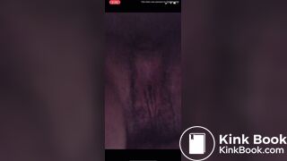 Cute girl films herself shitting
