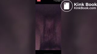 Cute girl films herself shitting